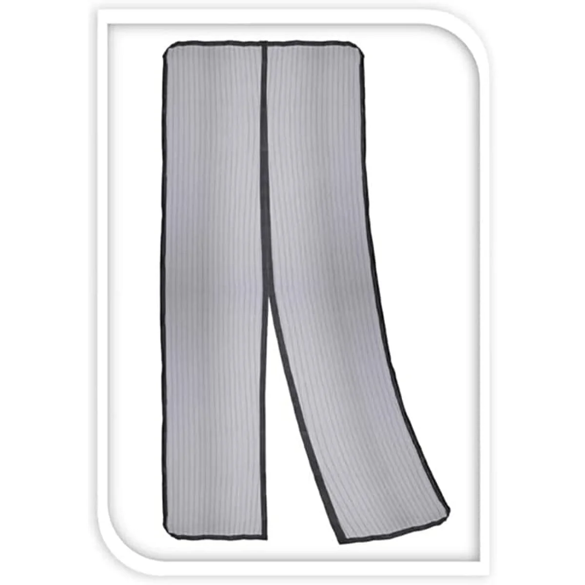 Mosquitera Progarden Magnética 2 Piezas Puertas Fibra de Vidrio Negro (50 x 220 cm)