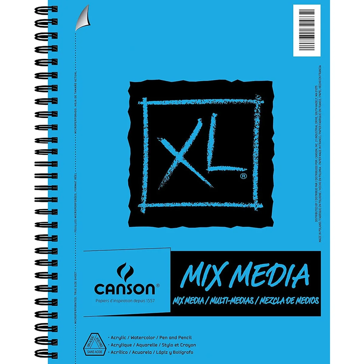 Bloc de dibujo Canson XL Mix Media Blanco A4 Papel 5 Unidades 30 Hojas 300 g/m²