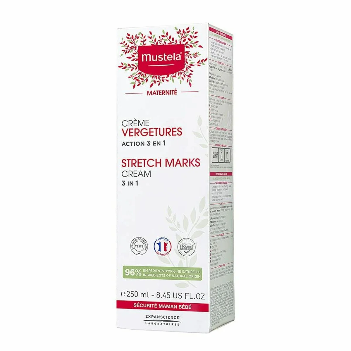 Crema Corporal Antiestrías Mustela 1667809 3 en 1 250 ml