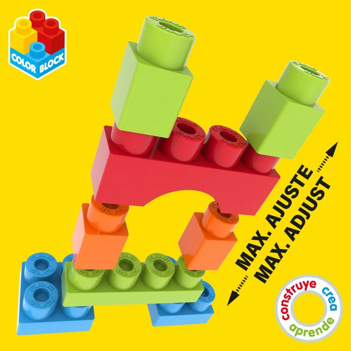 Juego de Construcción Color Block Basic Cubo 35 Piezas (6 Unidades)
