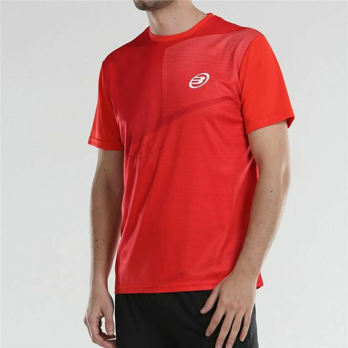 Camiseta de Manga Corta Hombre Bullpadel Afile Rojo