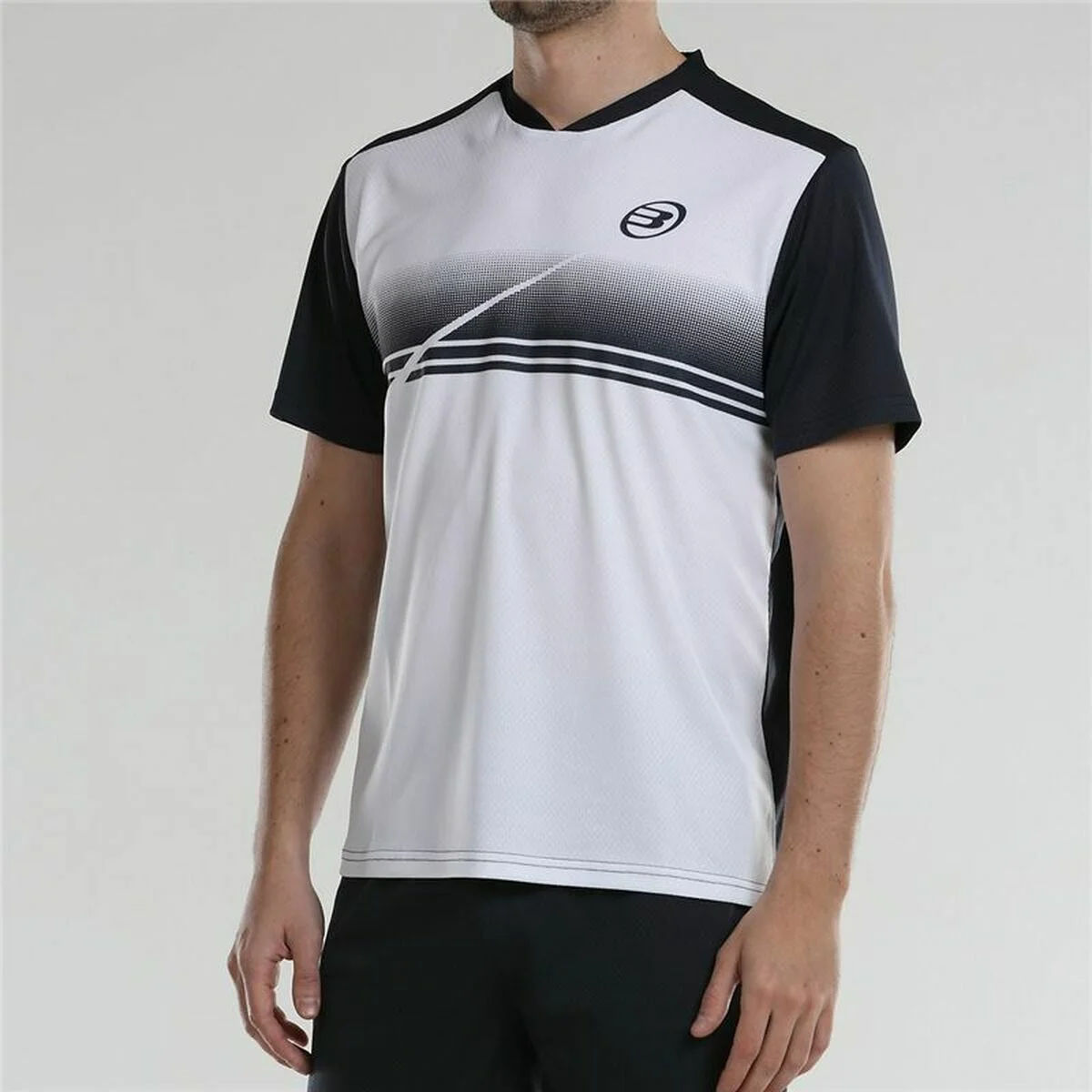 Camiseta de Manga Corta Hombre Bullpadel Adame  Blanco