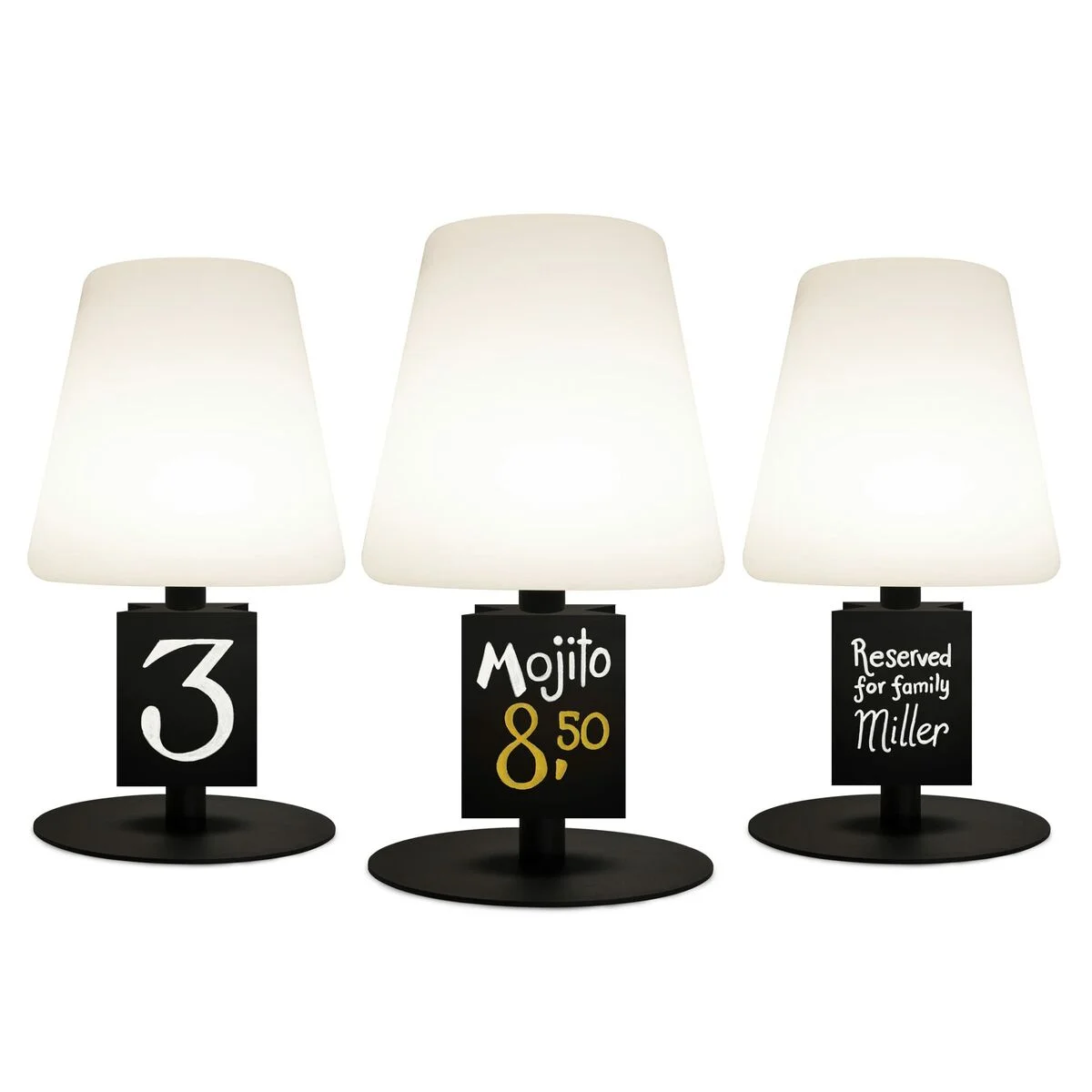 Lámpara de mesa Securit Cartel 15,5 x 15,5 x 27,5 cm