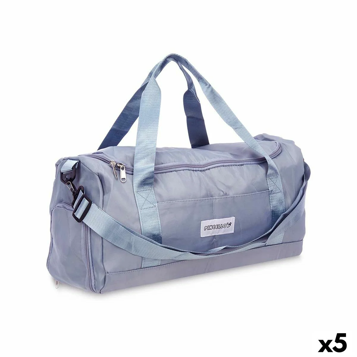 Bolsa de Viaje Pincello Azul Tela 46 x 25 x 28 cm (5 Unidades)