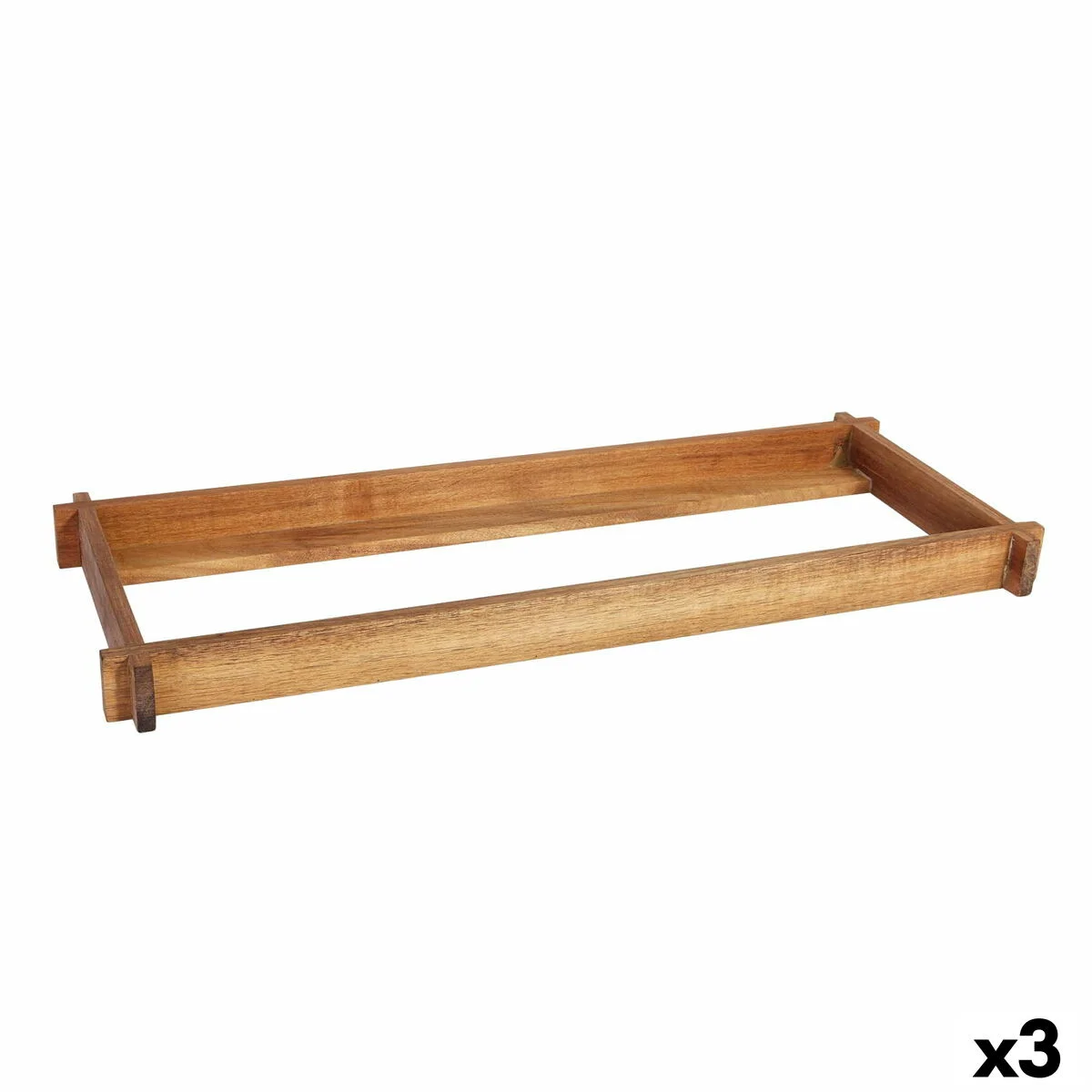 Tabla de servir Viejo Valle Acacia 53 x 16,2 x 4 cm (3 Unidades)