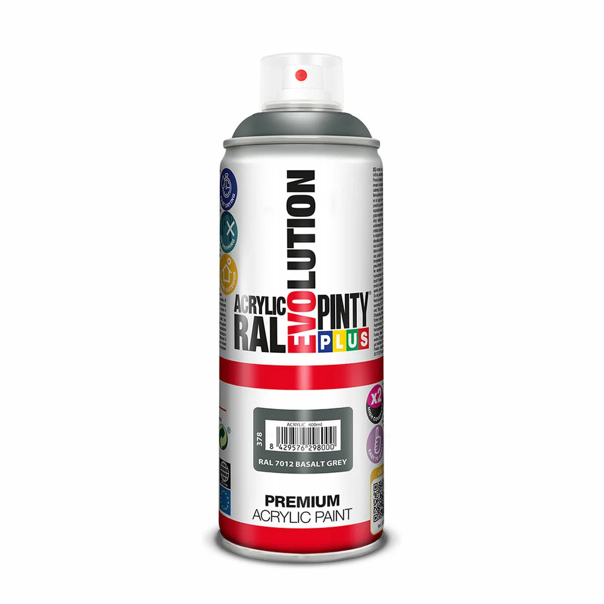 Pintura en spray Pintyplus Evolution RAL 7012 Basalt grey 400 ml