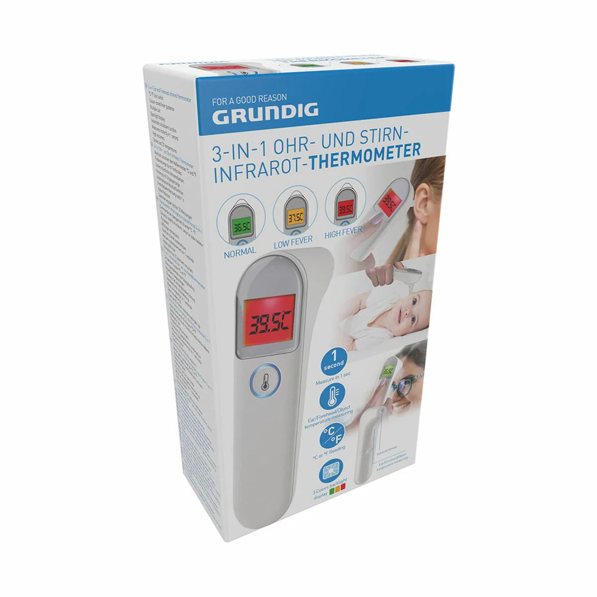 Termómetro Infrarrojo Grundig 3 en 1