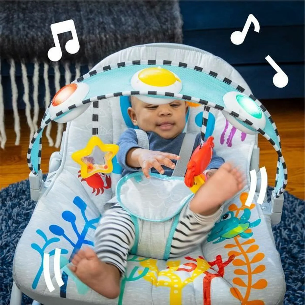 Hamaca para Bebé Baby Einstein Ocean Explorers Kick to It Opus Musical