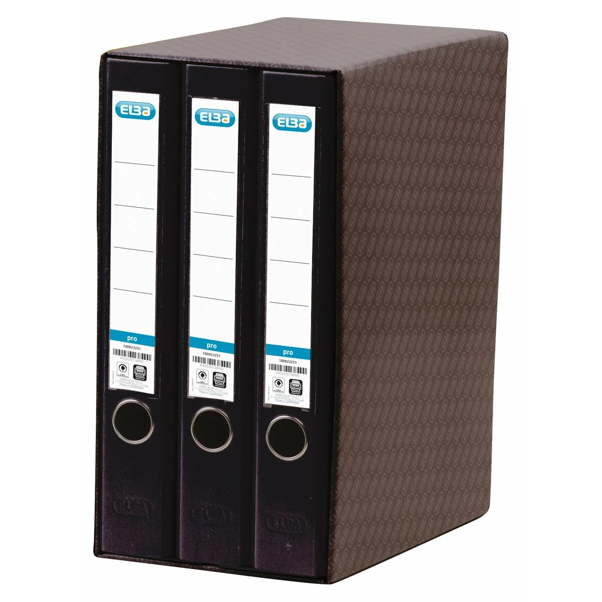 Carpeta de anillas Elba 100580060 Negro A4 3 Unidades