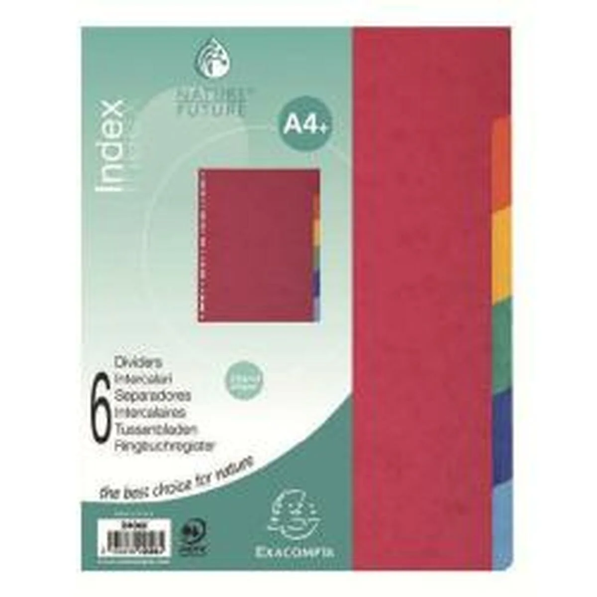 Separadores Exacompta 2412E Cartulina (12 Unidades)