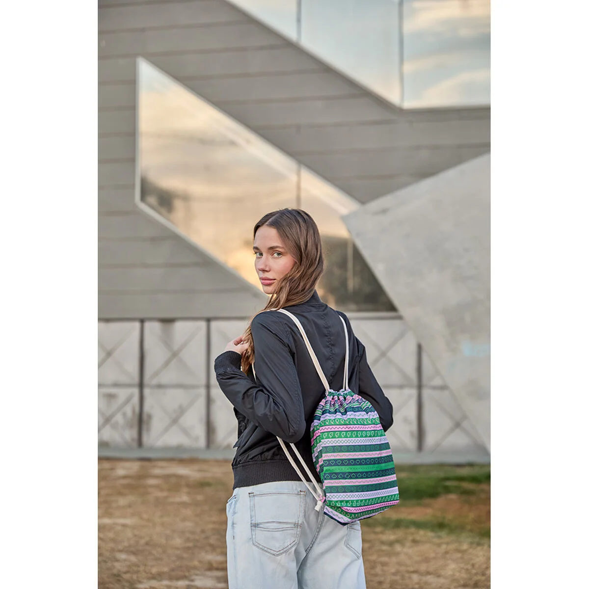 Mochila Plegable C-Collection 30942 Colores surtidos 35 x 40 cm Impermeable