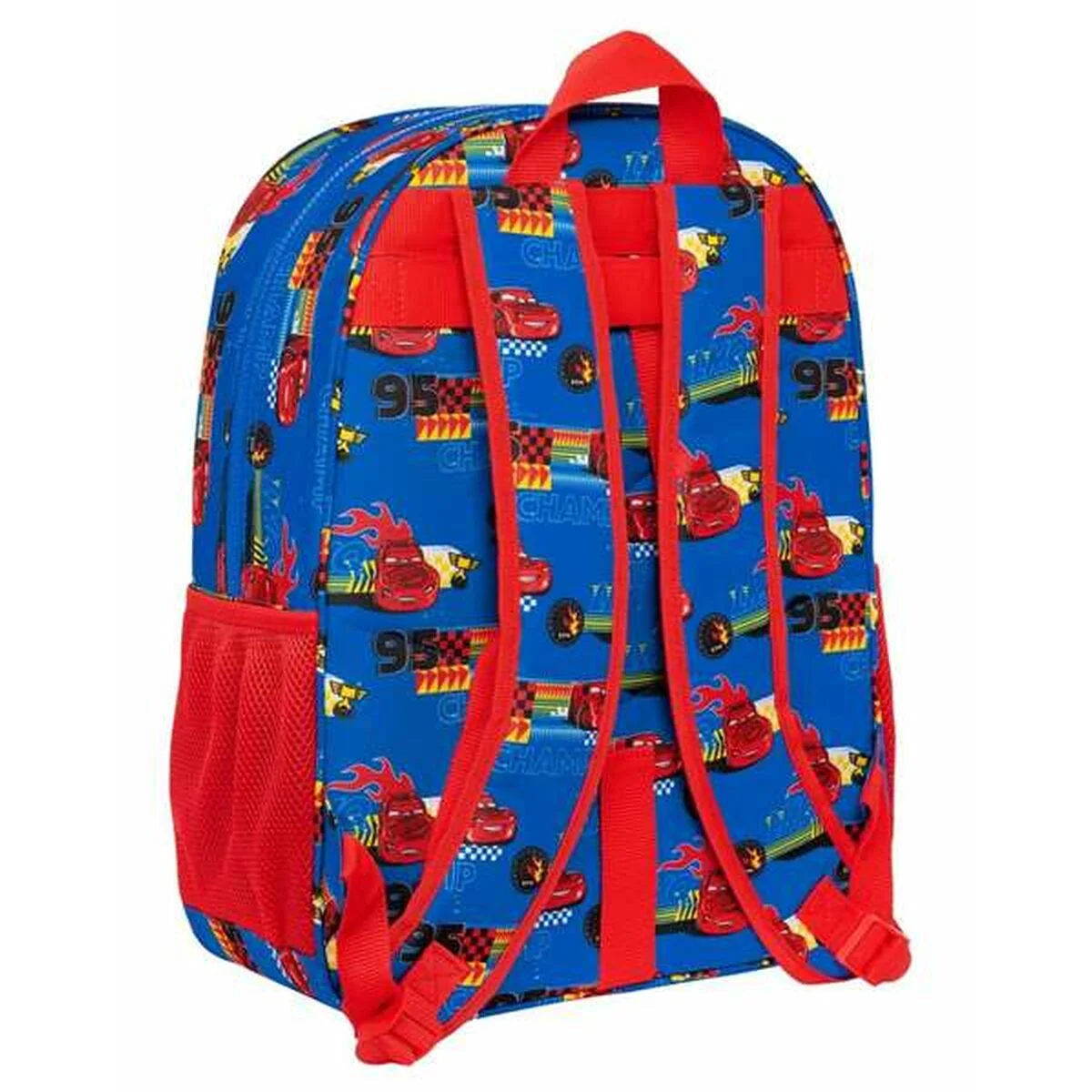 Mochila Escolar Cars Race Ready Azul 33 x 42 x 14 cm