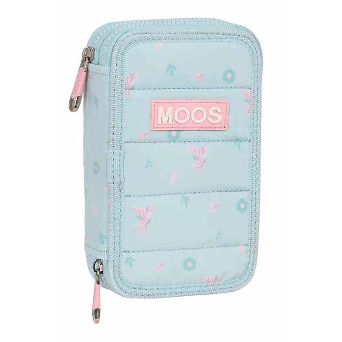 Plumier Doble Moos Garden Turquesa 12,5 x 19,5 x 4 cm