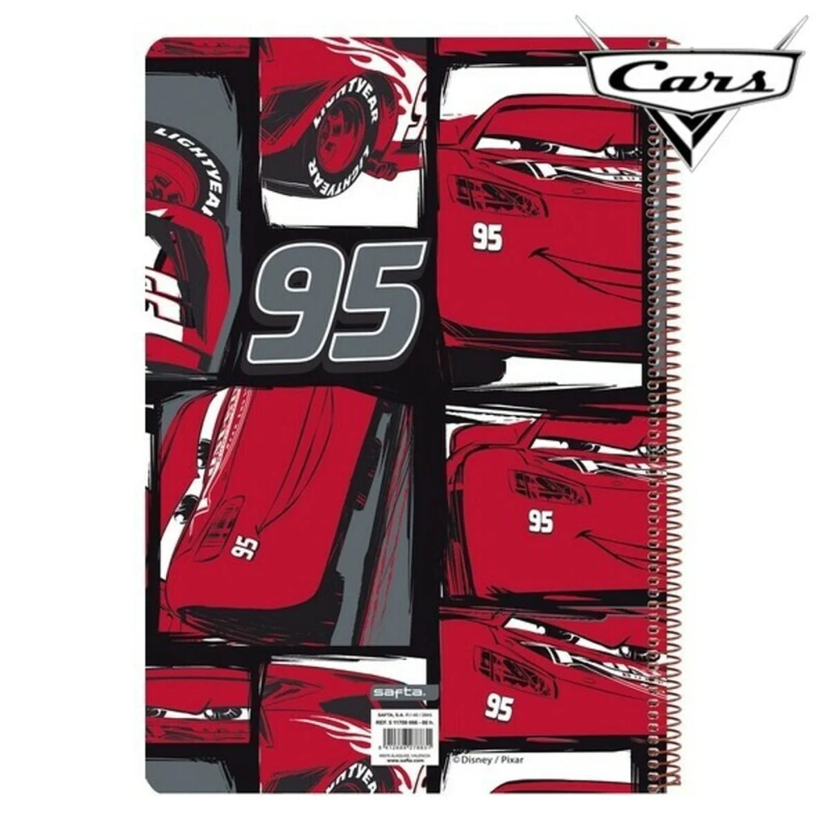 Libreta de Anillas Cars 21,5 x 31 x 1 cm