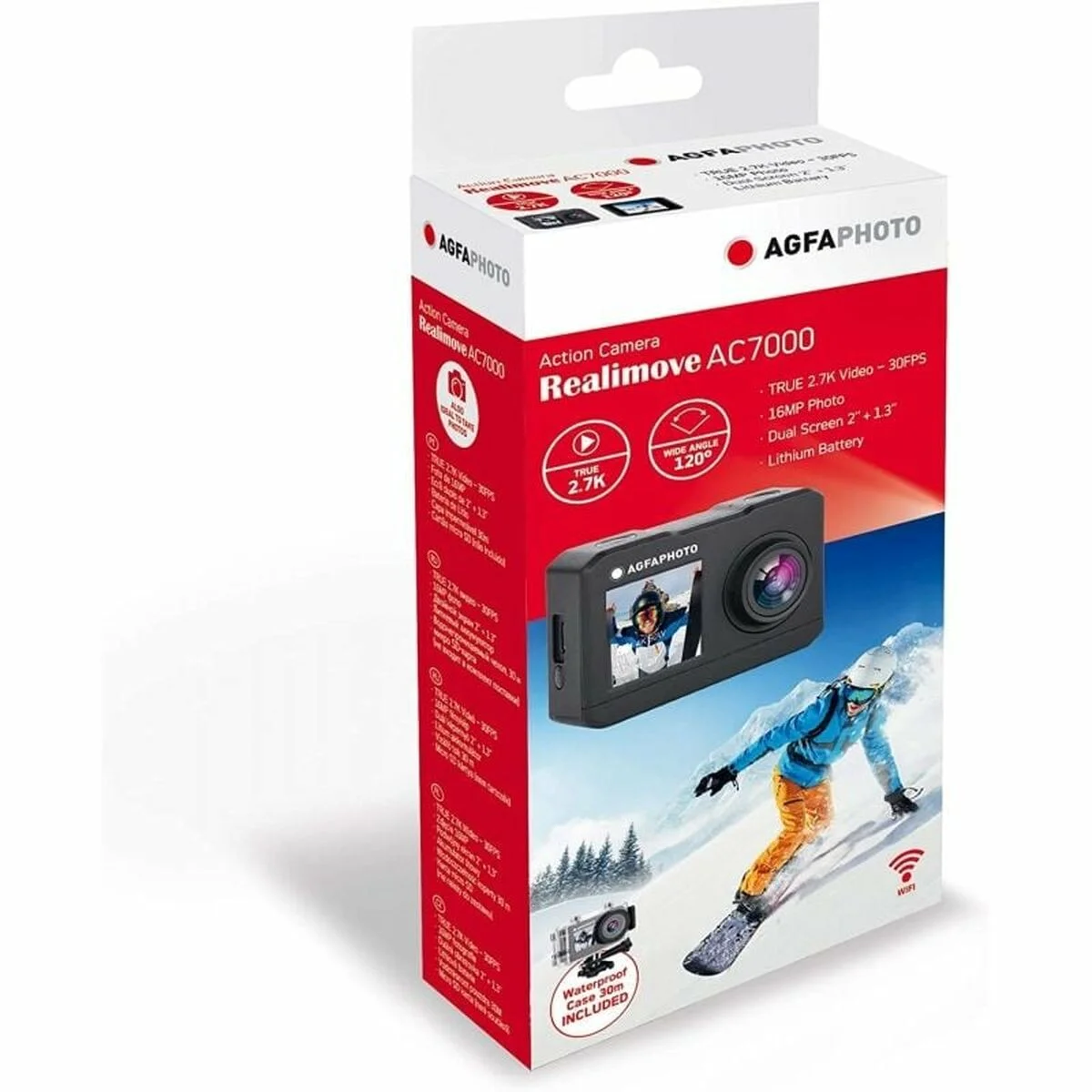 Cámara Deportiva Agfa AC7000 Negro 2"