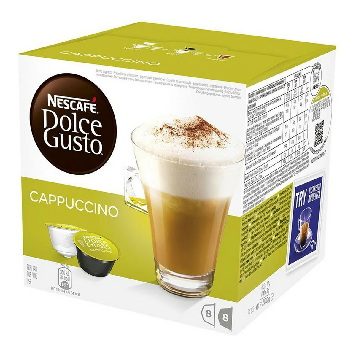 Cápsulas de Café Nestlé CAPPUCCINO Cappuccino (16 Unidades) (8 uds)