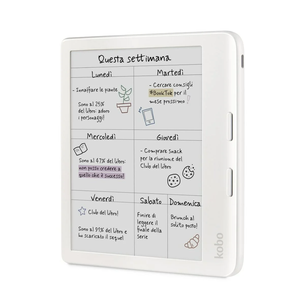 eBook Rakuten N428-KU-WH-K-CK Blanco 32 GB 7"