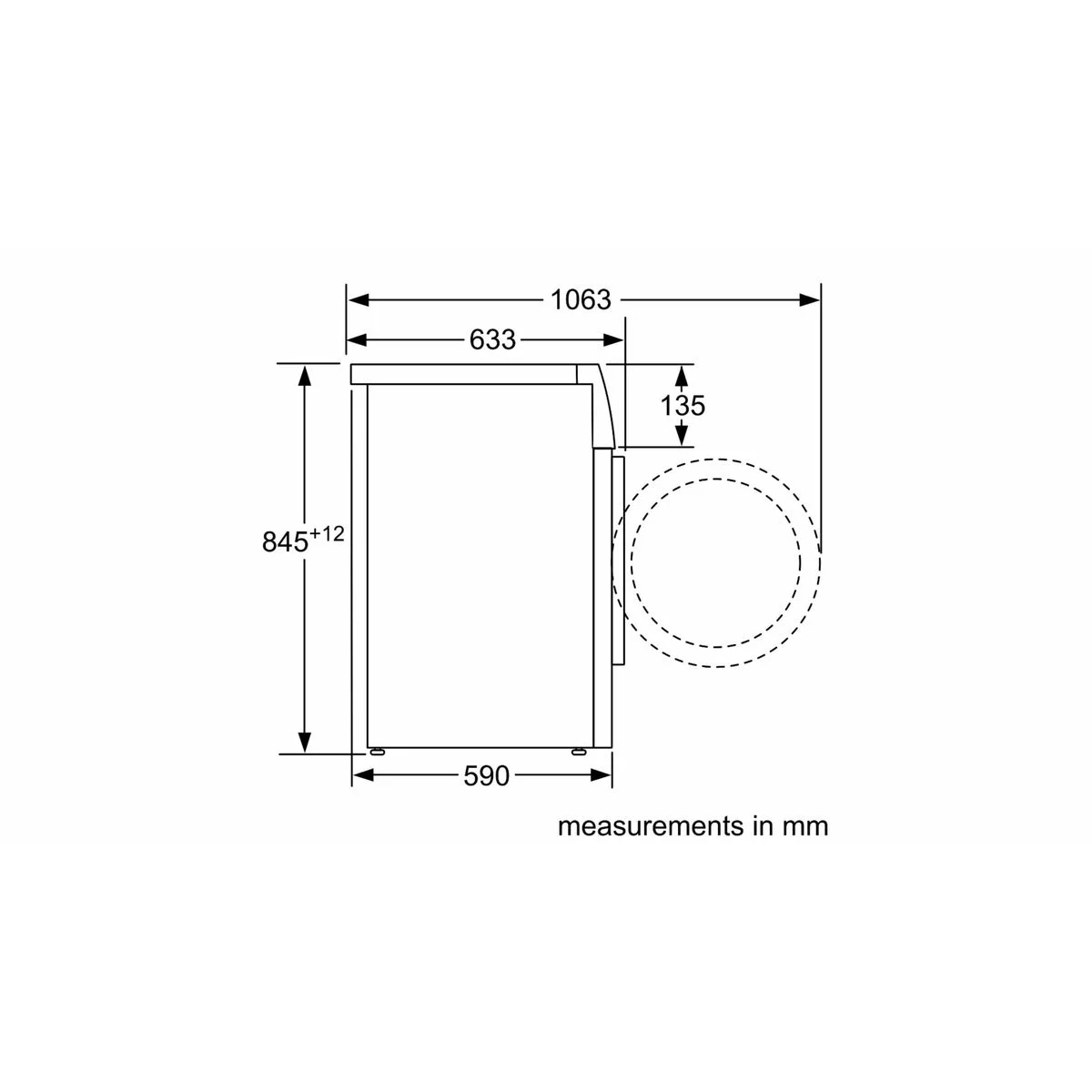 Lavadora Siemens AG WM12N265ES 60 cm 1200 rpm 8 kg